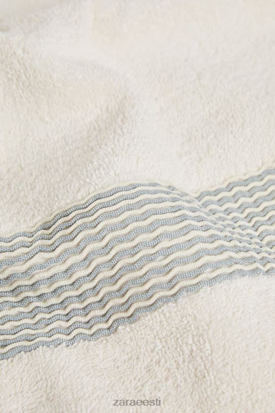 Zara puuvillane volditud äärisega rätik unisex akvamariin tarvikud 42F0H1732