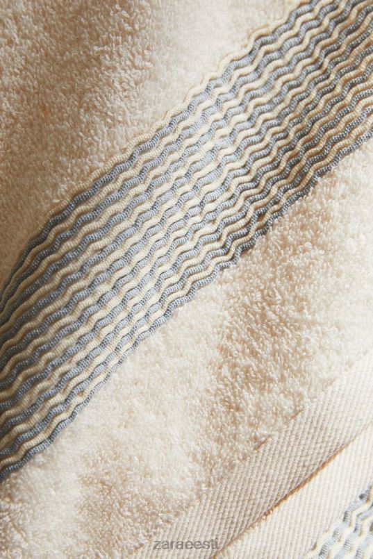 Zara puuvillane volditud äärisega rätik unisex akvamariin tarvikud 42F0H1732