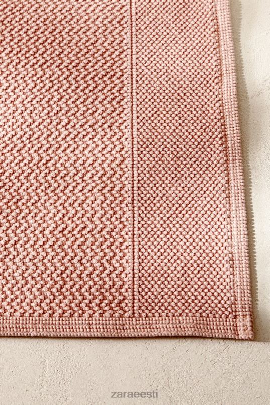 Zara tekstuuriga vahvlikootud vaip unisex kahvaturoosa tarvikud 42F0H1706