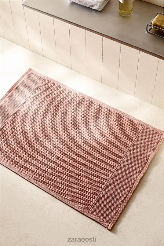 Zara tekstuuriga vahvlikootud vaip unisex kahvaturoosa tarvikud 42F0H1706