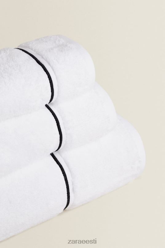 Zara tikitud kaunistusega rätik unisex must tarvikud 42F0H1728