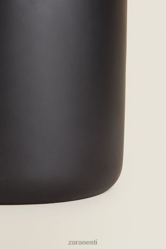 Zara vaigu vanapaberi korv kaanega unisex must tarvikud 42F0H1723