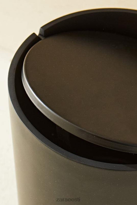 Zara vaigu vanapaberi korv kaanega unisex must tarvikud 42F0H1723