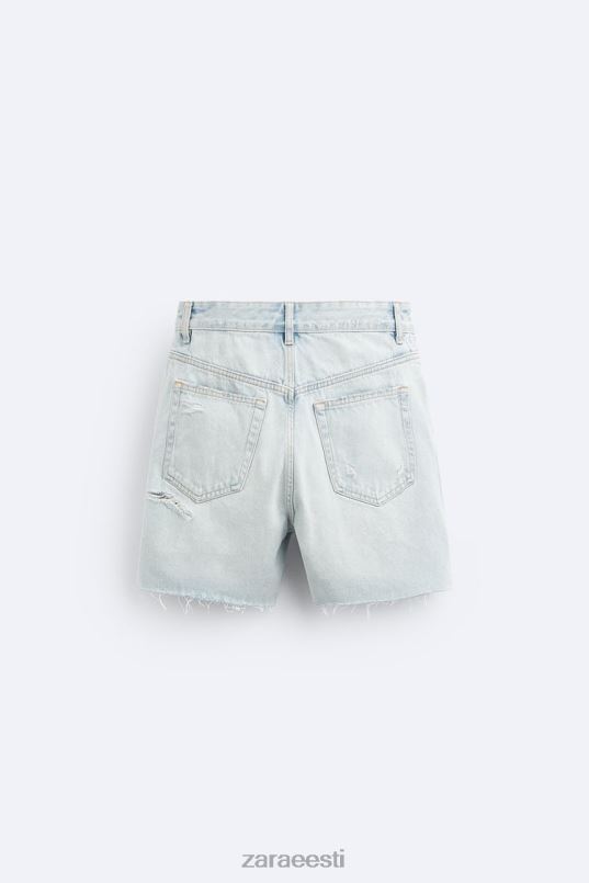 Zara kärbitud teksapüksid mehed helesinine Riietus 42F0H1244