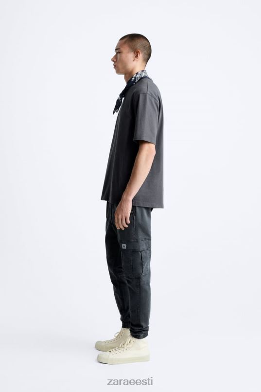 Zara pehmed cargo püksid mehed keskhall Riietus 42F0H965