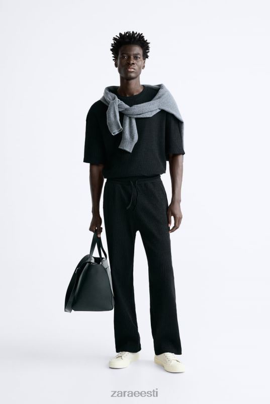 Zara soonikuga jooksupüksid mehed must Riietus 42F0H963