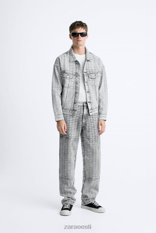 Zara geomeetrilised žakaarteksad mehed hall Riietus 42F0H1089