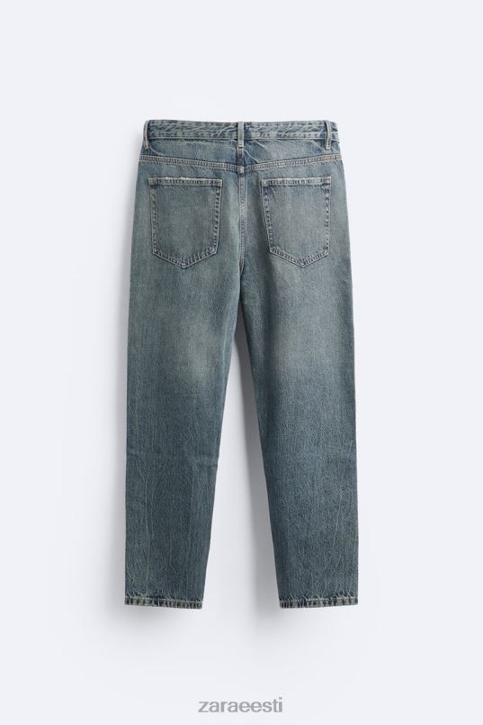 Zara õhukesed kärbitud teksad mehed sinine Riietus 42F0H1091