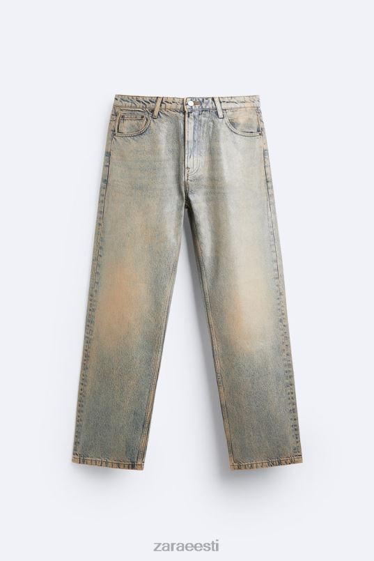 Zara metallilise efektiga teksad mehed sinine Riietus 42F0H1099