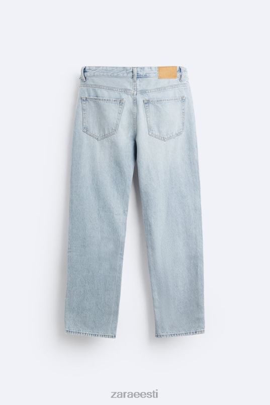 Zara rebitud sirgjoonelised teksad mehed keskmine sinine Riietus 42F0H1090