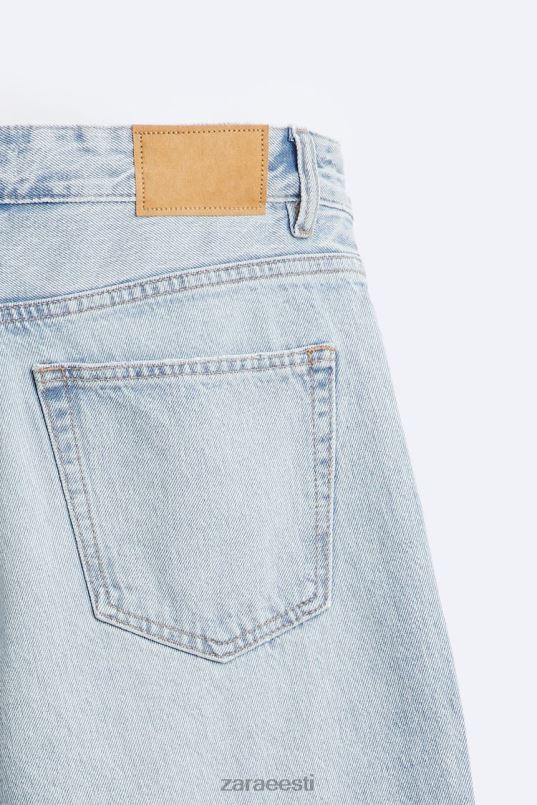 Zara rebitud sirgjoonelised teksad mehed keskmine sinine Riietus 42F0H1090