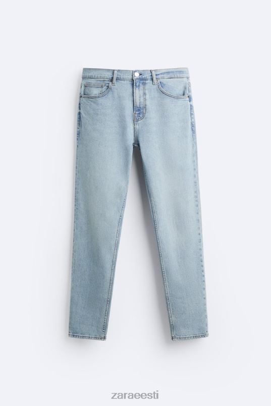 Zara slim fit teksad mehed helesinine Riietus 42F0H1094