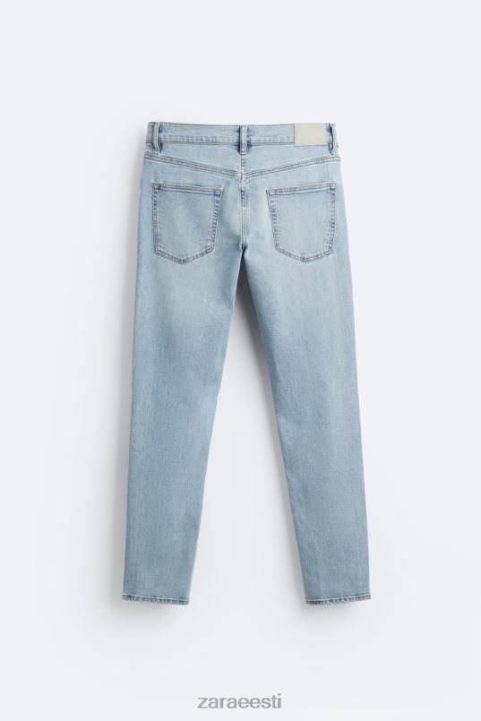 Zara slim fit teksad mehed helesinine Riietus 42F0H1094