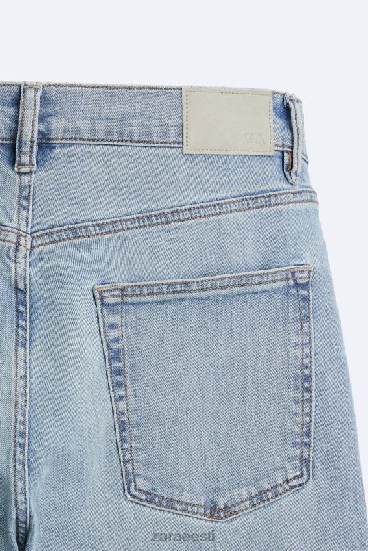 Zara slim fit teksad mehed helesinine Riietus 42F0H1094