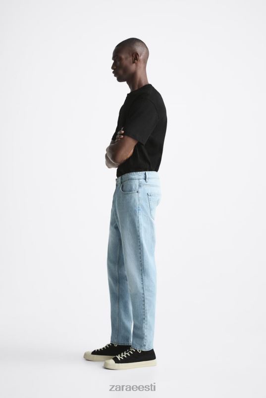 Zara slim fit teksad mehed taevasinine Riietus 42F0H1096