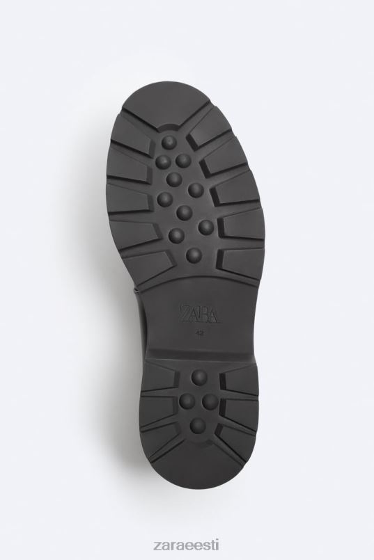 Zara nahast puuri kingad mehed must jalatsid 42F0H1263