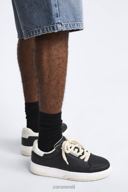 Zara paksud tossud mehed must jalatsid 42F0H1265