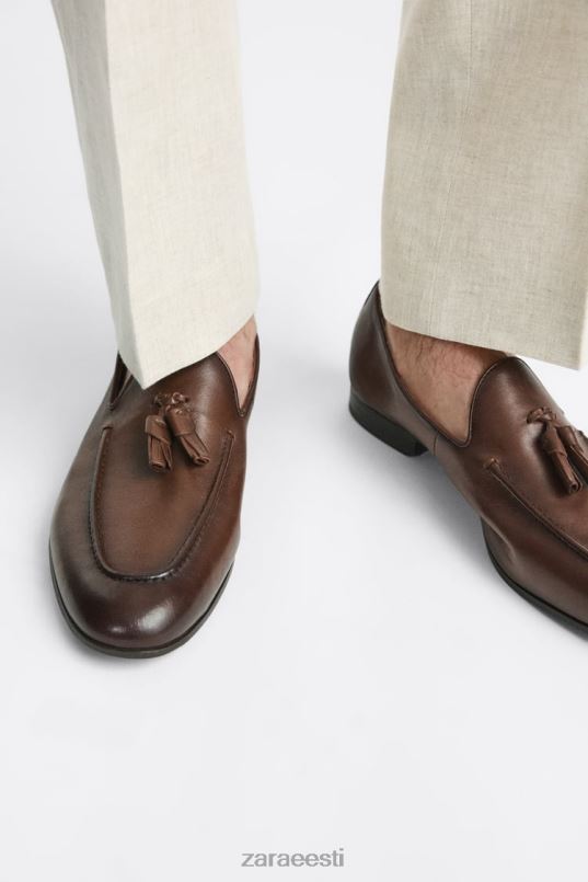 Zara pehmest nahast tutipüksid mehed pruun jalatsid 42F0H1274