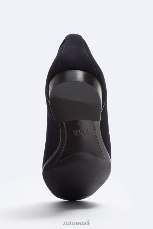 Zara seemisnahast tutiga pätsikesed mehed sinine jalatsid 42F0H1275