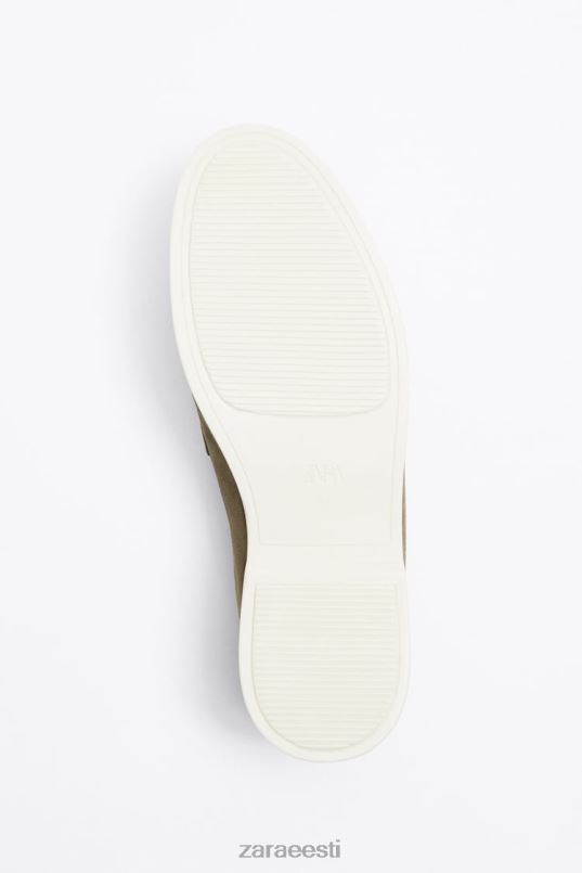 Zara vabaaja seemisnahast pätsid mehed tumepruun jalatsid 42F0H1271