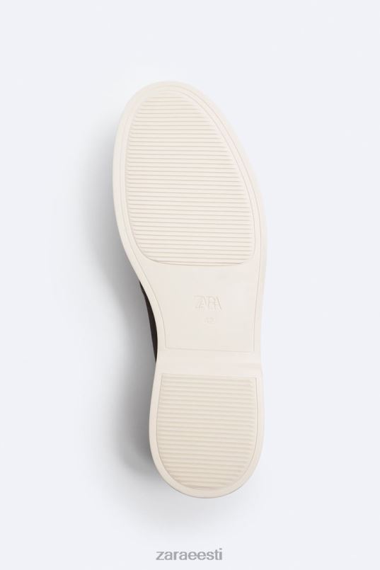 Zara vabaaja seemisnahast pätsid mehed tumesinine jalatsid 42F0H1272