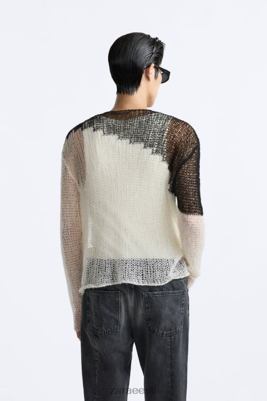 Zara struktureeritud tilkpistega kampsun mehed must Riietus 42F0H1036