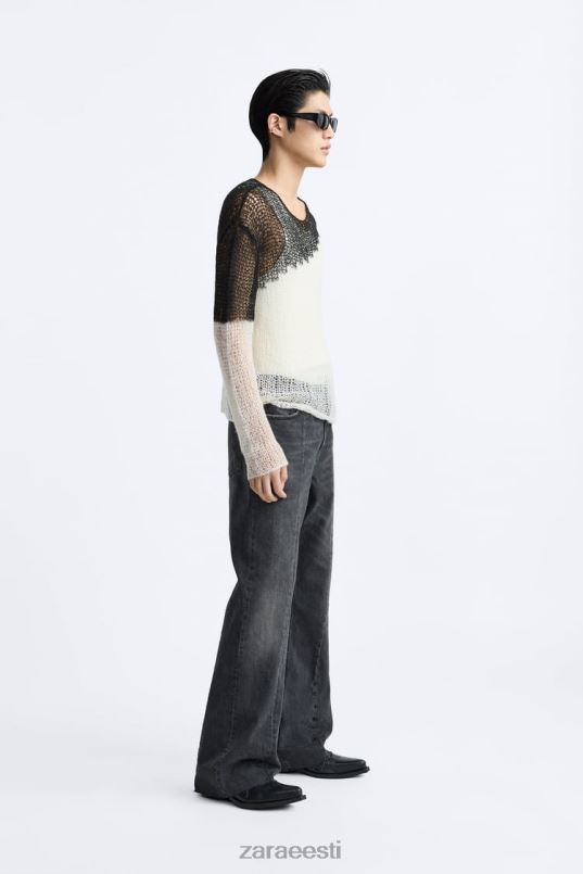 Zara struktureeritud tilkpistega kampsun mehed must Riietus 42F0H1036