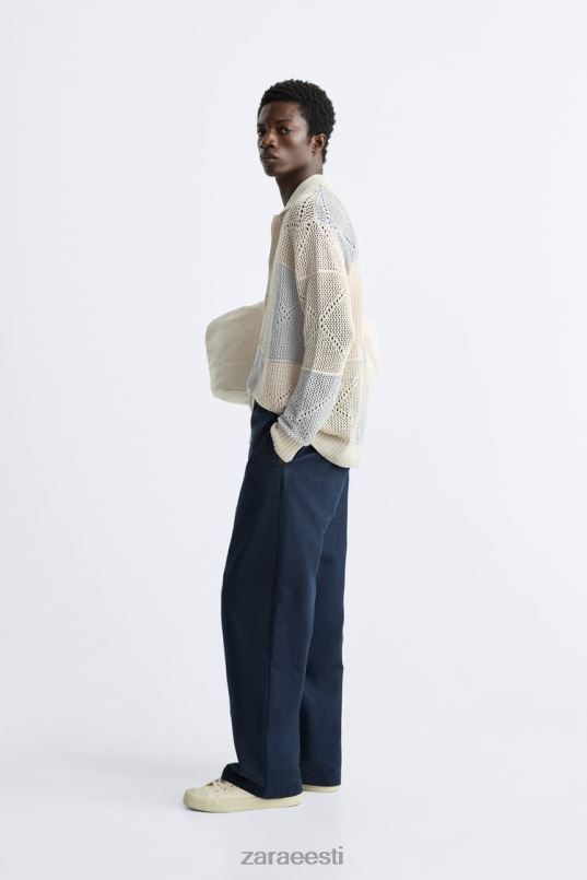 Zara tekstuuriga heegeldatud kardigan mehed kivi Riietus 42F0H1043