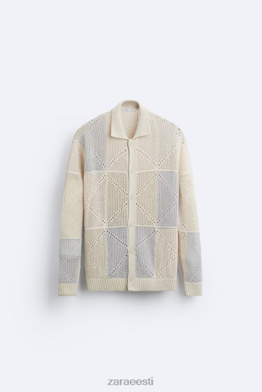 Zara tekstuuriga heegeldatud kardigan mehed kivi Riietus 42F0H1043