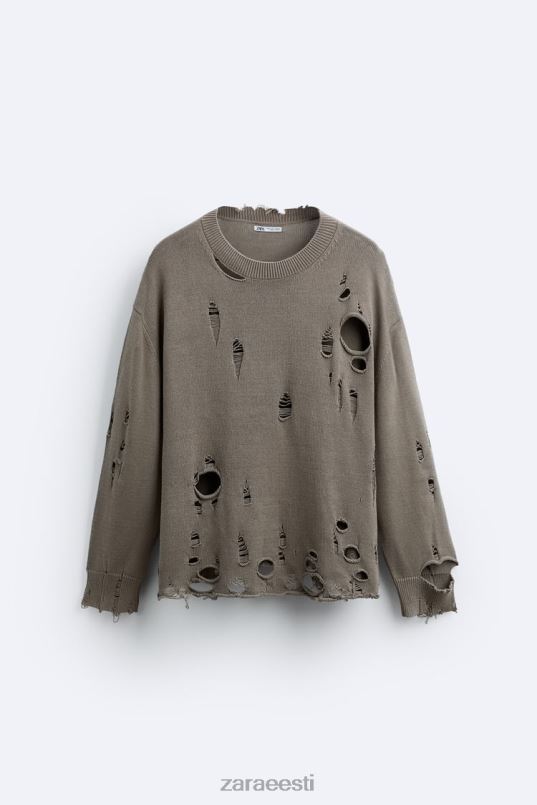 Zara tekstuuriga rebenenud kampsun mehed kivi Riietus 42F0H1029