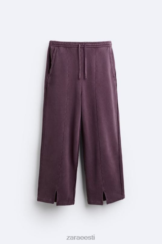 Zara rebitud pestud jooksupüksid mehed kastanipunane Riietus 42F0H1085