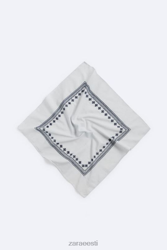 Zara geomeetriline tikitud bandaan mehed taevasinine tarvikud 42F0H1396