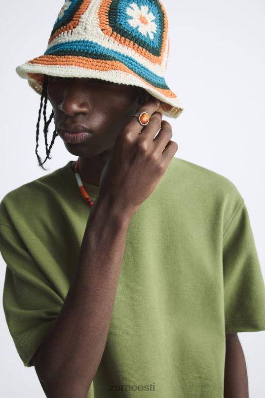 Zara 2 pakk kivisõrmuseid mehed hõbedane tarvikud 42F0H1481