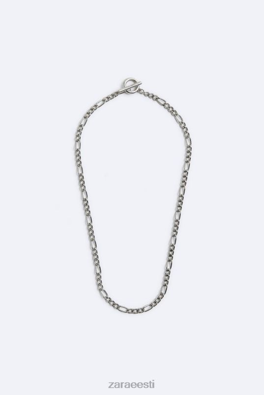 Zara metallist lülikett mehed hõbedane tarvikud 42F0H1497