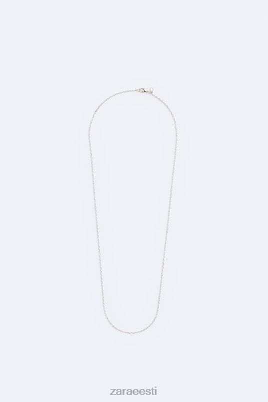 Zara metallist lülikett mehed hõbedane tarvikud 42F0H1499