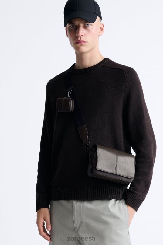 Zara crossbody kott koos rahakotiga mehed pruun tarvikud 42F0H1334