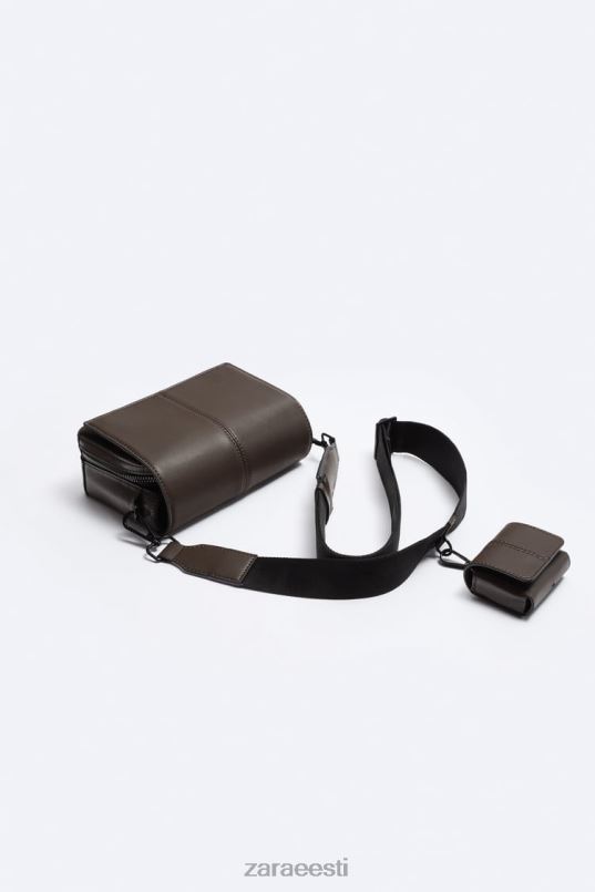 Zara crossbody kott koos rahakotiga mehed pruun tarvikud 42F0H1334