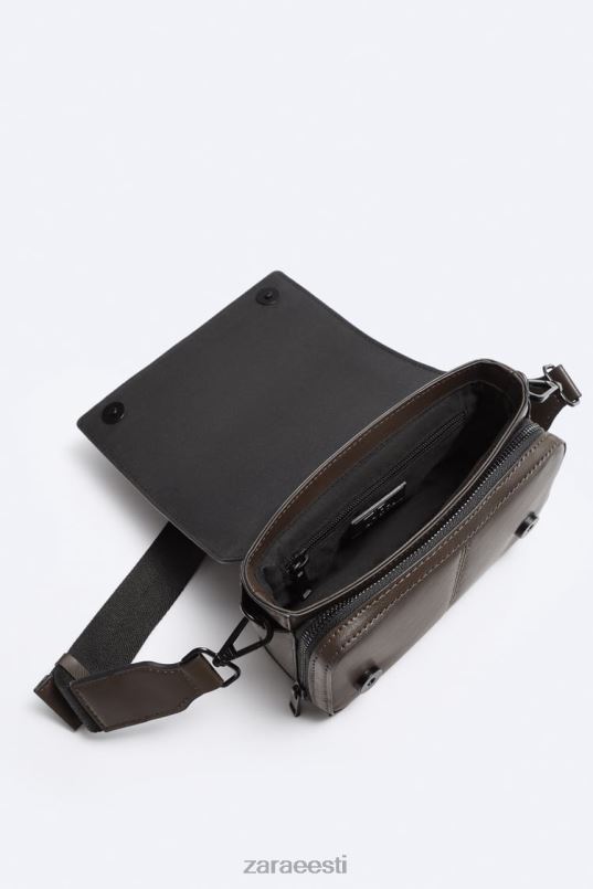 Zara crossbody kott koos rahakotiga mehed pruun tarvikud 42F0H1334