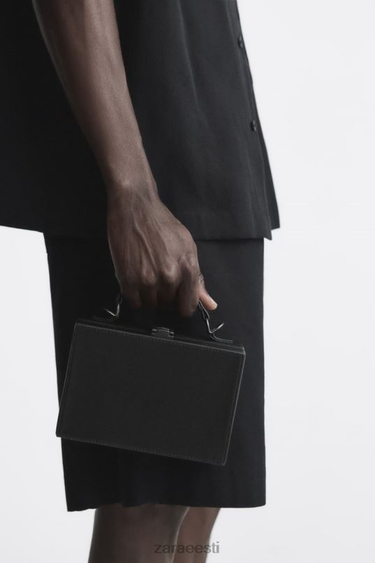 Zara jäigast kastist crossbody kott mehed must tarvikud 42F0H1311