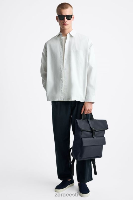 Zara klapiga seljakott mehed sinine tarvikud 42F0H1348