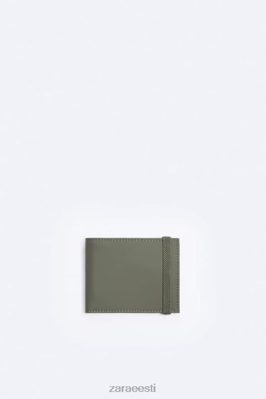Zara kummeeritud bifold rahakott mehed khaki roheline tarvikud 42F0H1342