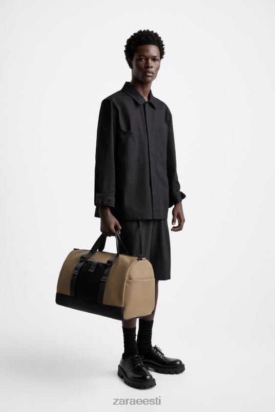 Zara kummeeritud kott mehed liivakaspruun tarvikud 42F0H1299