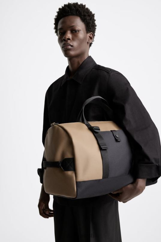 Zara kummeeritud kott mehed liivakaspruun tarvikud 42F0H1299