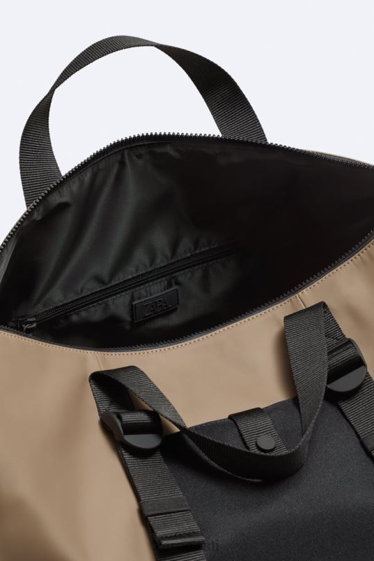 Zara kummeeritud kott mehed liivakaspruun tarvikud 42F0H1299