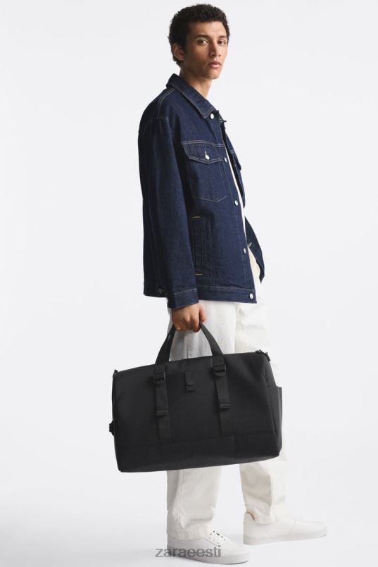 Zara kummeeritud kott mehed must tarvikud 42F0H1300