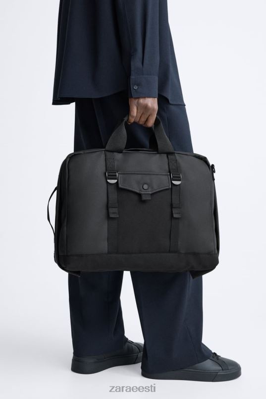 Zara kummeeritud multifunktsionaalne kohver mehed must tarvikud 42F0H1297