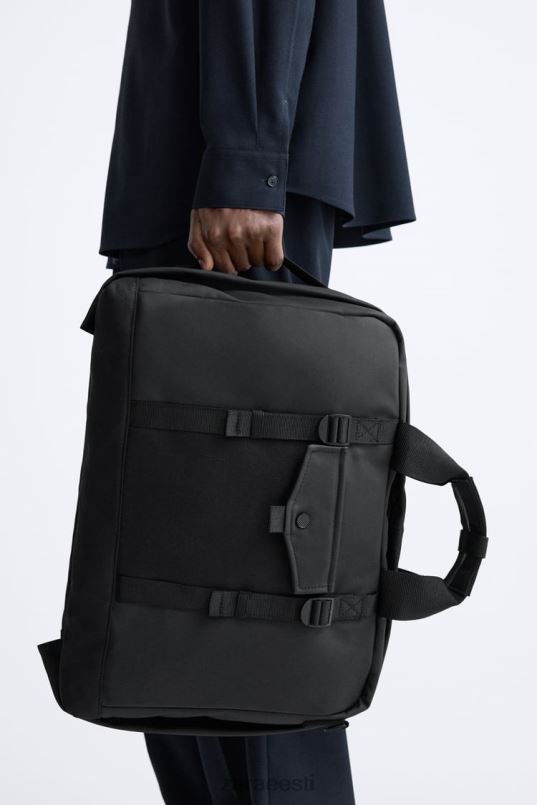 Zara kummeeritud multifunktsionaalne kohver mehed must tarvikud 42F0H1297