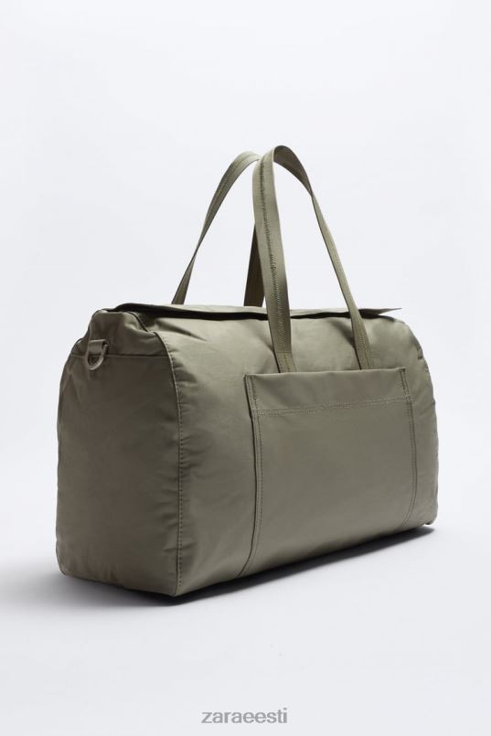 Zara lõuendist kott mehed khaki roheline tarvikud 42F0H1290