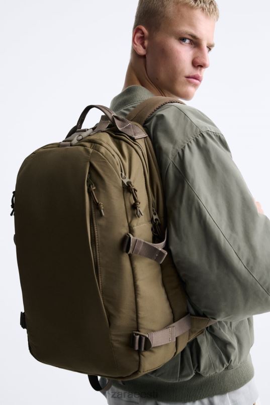 Zara mitme taskuga seljakott mehed liivakaspruun tarvikud 42F0H1317