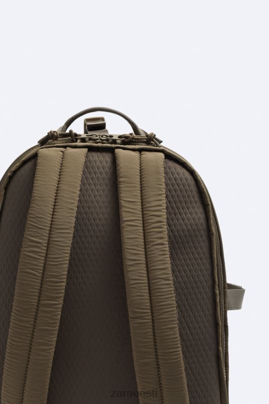 Zara mitme taskuga seljakott mehed liivakaspruun tarvikud 42F0H1317